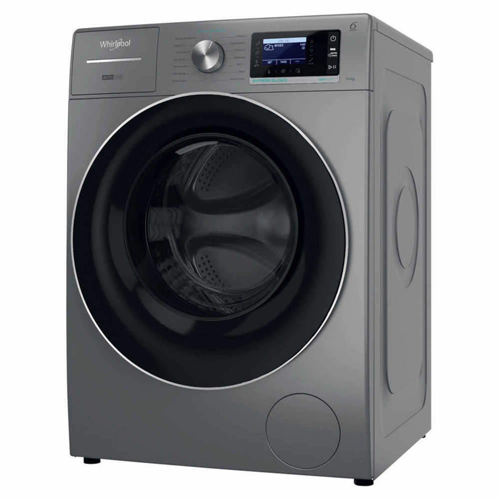 Whirlpool Supreme Silence 10KG 1400RPM Freestanding Washing Machine - Silver | W8 09ADS SILENCE UK