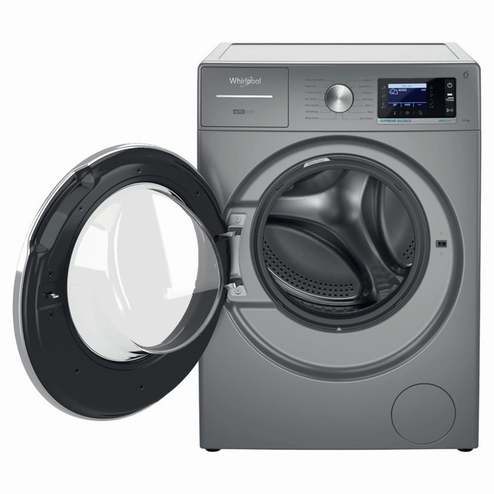 Whirlpool Supreme Silence 10KG 1400RPM Freestanding Washing Machine - Silver | W8 09ADS SILENCE UK