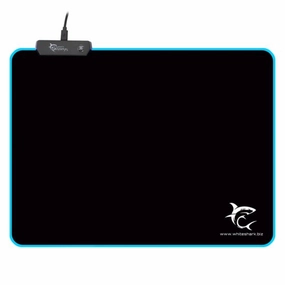 White Shark Luminous Gaming Mouse Pad with LED Illuminated Edges - Black | LUMINOUS -350X250