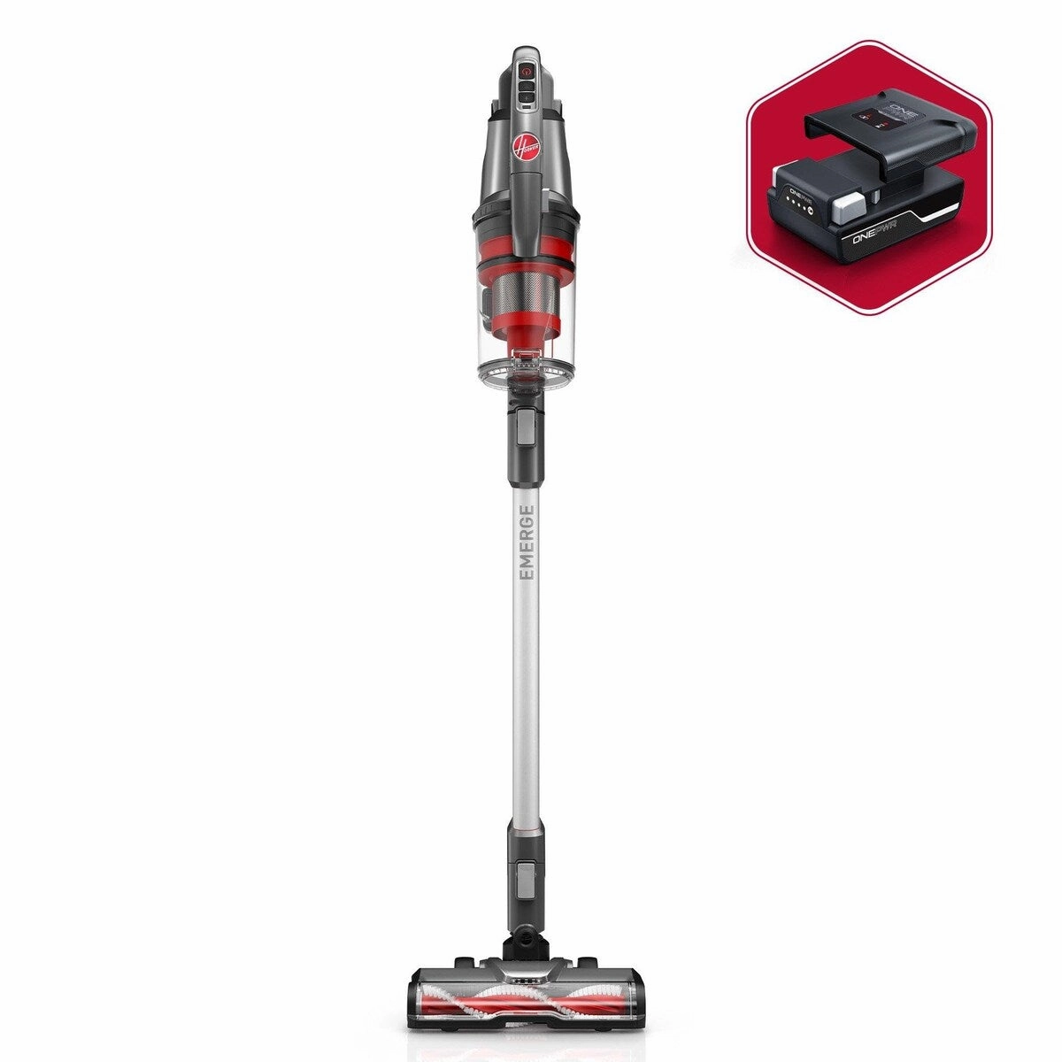 WindTunnel Emerge Cordless Lightweight Stick Vacuum Cleaner. Silver
