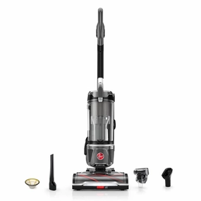 WindTunnel Tangle Guard Upright Vacuum. Bagless Cleaner. HEPA Media Filtration. For Carpet and Hard Floor. Gray