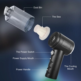 Wireless 120W Mini Handheld Vacuum for Car and Home