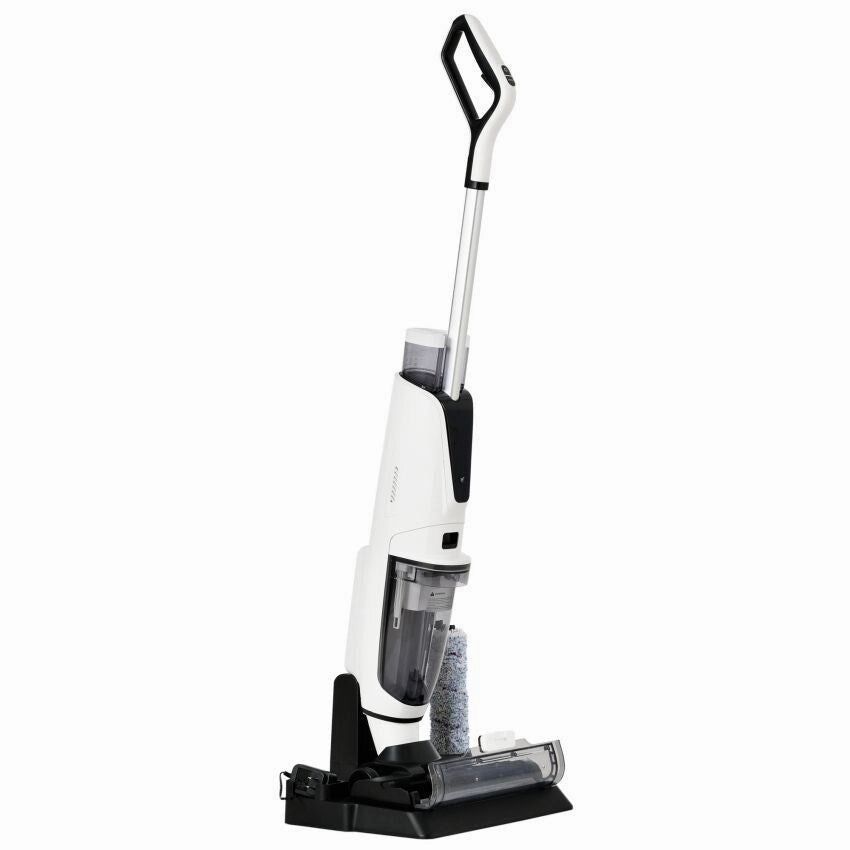Wireless Wet and Dry Vacuum Cleaner. 3-in-1 Floor Cleaner with Two Tank System. 5000 mAh. Self-Cleaning System. LED