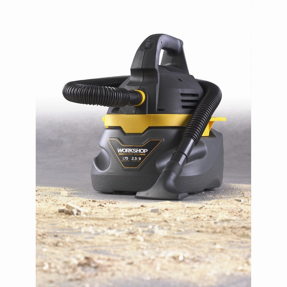 WORKSHOP WS0250VA 1.75 Peak HP. 2.5 gal. Compact Portable Wet/Dry Vac
