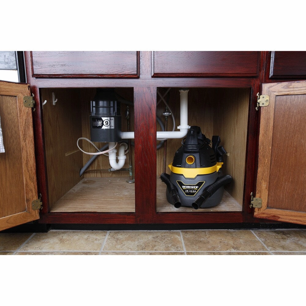 WORKSHOP WS0250VA 1.75 Peak HP. 2.5 gal. Compact Portable Wet/Dry Vac