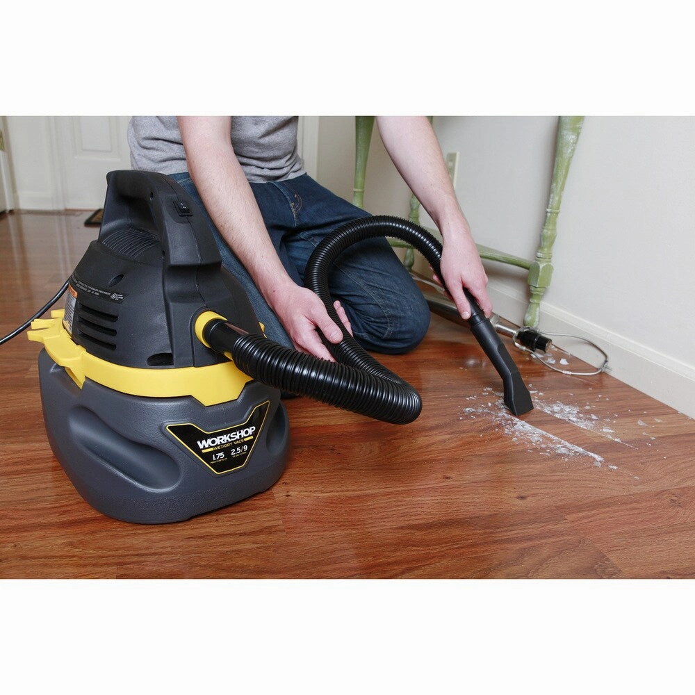 WORKSHOP WS0250VA 1.75 Peak HP. 2.5 gal. Compact Portable Wet/Dry Vac