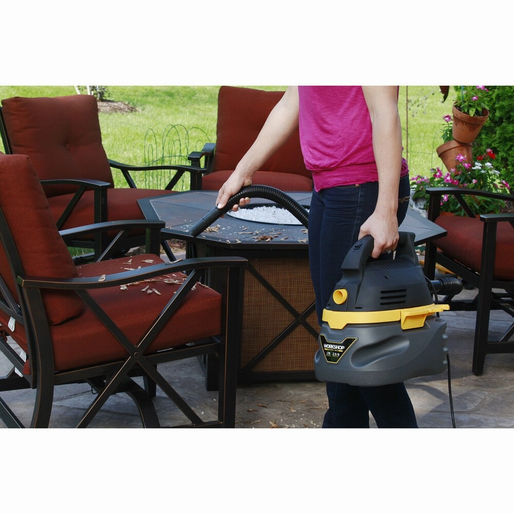 WORKSHOP WS0250VA 1.75 Peak HP. 2.5 gal. Compact Portable Wet/Dry Vac
