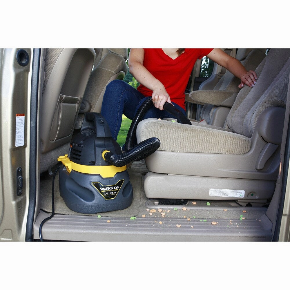 WORKSHOP WS0250VA 1.75 Peak HP. 2.5 gal. Compact Portable Wet/Dry Vac