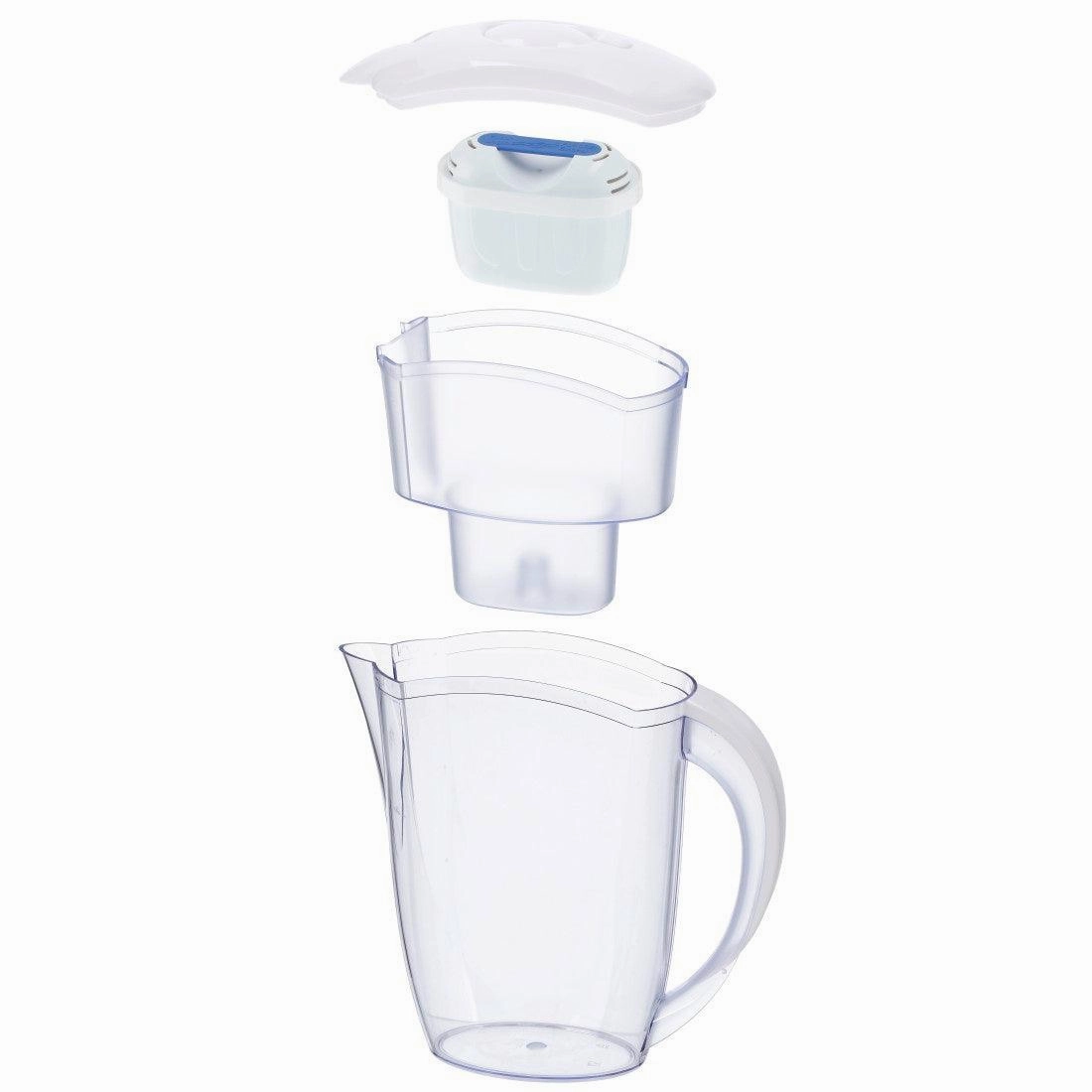 Xavax 2.4L Water Filter Jug with 1 Filter Cartridge - White | 426451